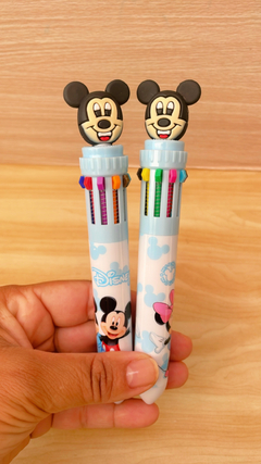 CANETA 10 EM 1 EM ESFEROGRAFICA MULTICOLORIDA MICKEY E MINNIE - comprar online