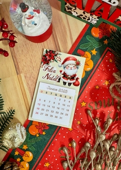 MINI CALENDARIO 2025 IMÃ DE GELADEIRA - BRINDES DE NATAL ( 30 UNIDADES) - comprar online