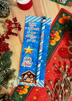 LÁPIS PERSONALIZADO BRINDES NATAL -  PAPELARIA PERSONALIZADA - AMORCOMDETALHES