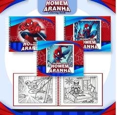 LIVRO DE COLORIR HOMEM ARANHA