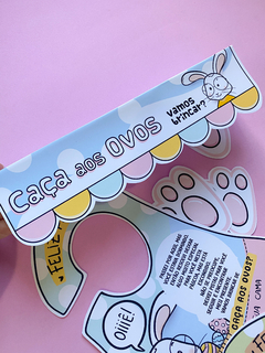 CAÇA OVOS -MIMO DE PÁSCOA -  PAPELARIA PERSONALIZADA - AMORCOMDETALHES