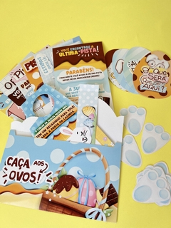 CAÇA OVOS INTERATIVO -MIMO DE PÁSCOA -  PAPELARIA PERSONALIZADA - AMORCOMDETALHES