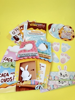 CAÇA OVOS INTERATIVO -MIMO DE PÁSCOA -  PAPELARIA PERSONALIZADA - AMORCOMDETALHES