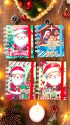 MINI CADERNO COLORIDO SEM PAUTA - LEMBRANCINHA DE NATAL