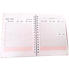 BIG AGENDA 2025 VISÃO SEMANAL -  PAPELARIA PERSONALIZADA - AMORCOMDETALHES