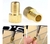 Par Adaptador Válvula Presta Bico Fino Para Grosso Dourado na internet