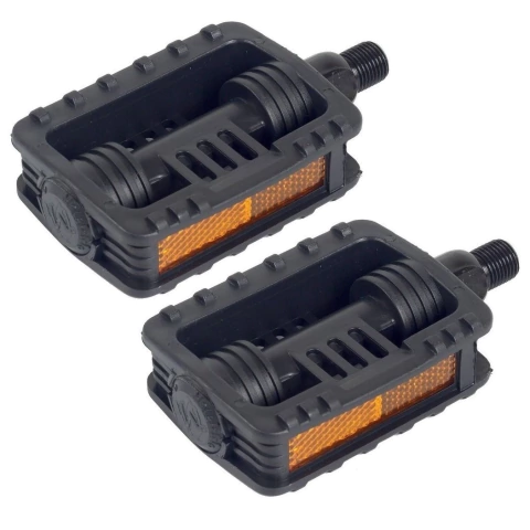 Pedal 1/2 Fino Plastico Metalciclo Mirim Infantil Refletor