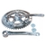 Pedivela Bike Speed 10 Duplo 42/52 Dentes Aço Pt quadrada - comprar online