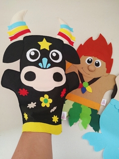 Fantoches do Folclore Brasileiro. (Mula sem Cabeça, Iara, Curupira e Boi Bumbá) - comprar online