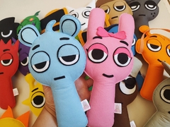 Kit Completo Bonecos Sprunki Incredibox em feltro de 20cm. - Palácio Feltro