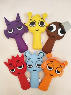 Bonecos Sprunki Incredibox em feltro de 20cm. - Palácio Feltro