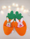 Cenoura Surpresa de Páscoa. (Kit com 3 cenouras e coelhinhos)