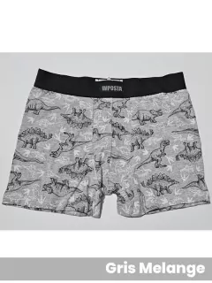 Boxer en algodón y lycra estampa DINOSAURIOS (18306) - comprar online