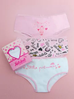 Pack x3 Culote de Nena Algodón con Lycra talles 2 al 16 (176007) - comprar online
