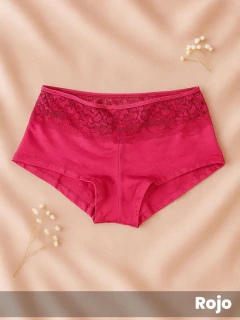 Culote vedetina alto algodon con puntilla (54796) en internet