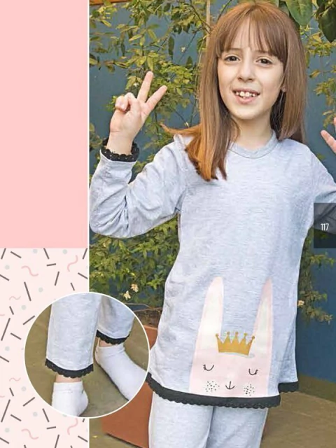 Pijama de algodón con estampa (173204) - comprar online