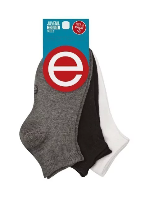 Pack x3 Soquete surtido liso (47105L3)