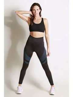 Leggins negra con estampa localizada (324005) - comprar online