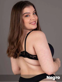 Corpiño Soft grande sin push up microfibra y puntilla (54601) en internet