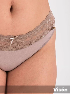 Colaless grande algodón con lycra cintura de puntilla (541667) - tienda online