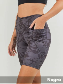 Biker Microfibra Estampada y Bolsillo (3215334) - comprar online
