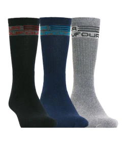 Pack x3 Media Crew Deportiva Con Toalla Con Logo (142003.3)