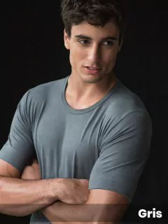 Camiseta manga corta cuello redondo, de algodon con lycra liso. Corte anatómico con exclusivo sistem (294100) - tienda online