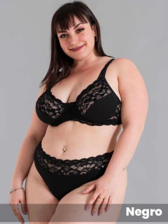 Corpiño con arco algodón con lycra y puntilla (541334) - comprar online