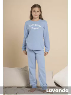 Pantalon interlock y remera desagujada BUONGIORNO AMORE (371449NL)