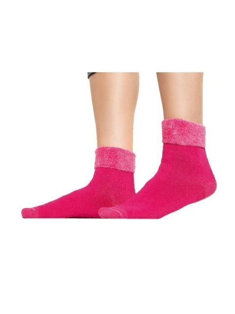 Soquete Corto Con Toalla Liso Puño Chenille S/Costura (143313)
