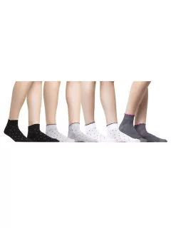 Media Corta Pintitas Picot S/Costura (143274)