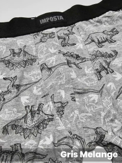 Boxer en algodón y lycra estampa DINOSAURIOS (18306) en internet