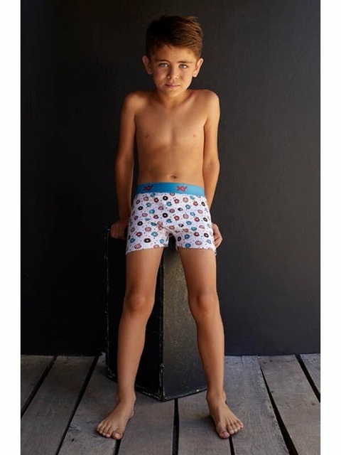Boxer niño algodón-lycra estampado (291060)