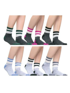 Media Quarter Bicolor Con Plantilla, Talón Y Puntera De Toalla (143347)