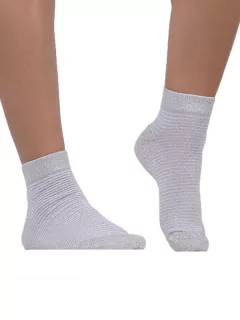 Media Corta Rayada Lurex S/Costura (143309) en internet