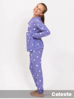 Pijama teen algodón viscosa estampado con puño Just Chill (371510NL) - Adorate