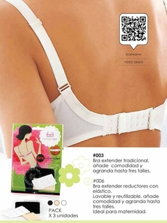 Bra extender reductor con elástico. (27006)