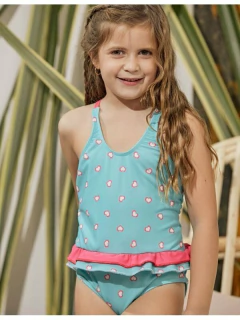 Enteriza CUORE con voladitos en cadera (37712NP) - Adorate