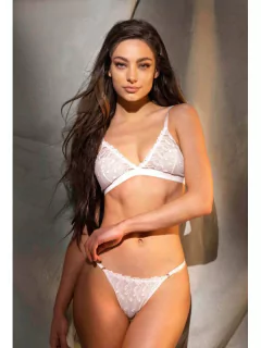 Imagen de Conjunto Bralette y Less Reg Tul Bordado (77160)