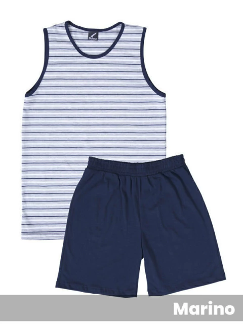 Pijama Musculosa Juvenil Rayado (1411745)