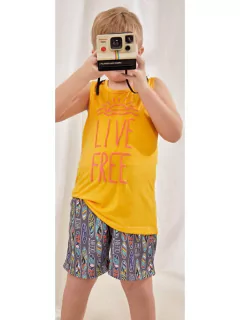Conjunto SUMMER remera sin mangas con estampa y remera estampada (371165) - comprar online