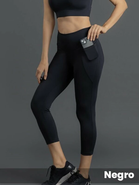Leggins Microfibra Lisa con Bolsillo (3215205)