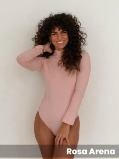 Imagen de Body Roma algodón-lycra manga larga media polera (77A005)