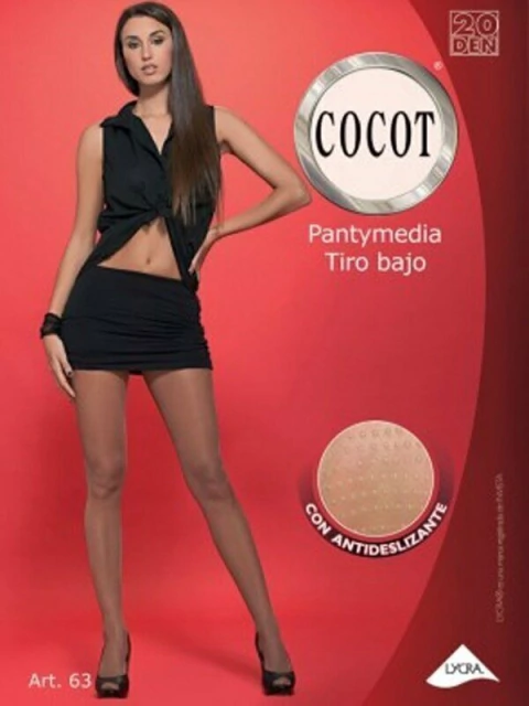 Panty Con Antideslizante Tiro Bajo Lycra (1463)