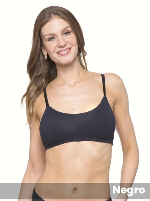 Corpiño Top Basico Algodón Lycra (145667)