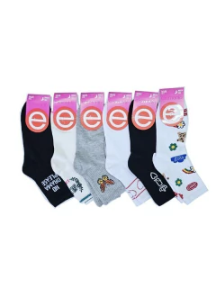 Media dama 1/3 caña Morley estampado surtido (47401E)