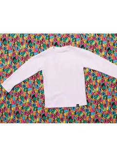 Camiseta basica manga larga cuello redondo, de algodon con lycra liso. Corte anatómico (294087J) - Adorate