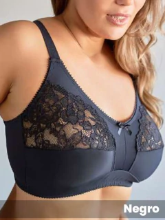 Soutien modelador confort sin arco de tricot lycra reforzado y puntilla (441120)