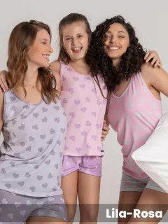 Pijama Corazones musculosa y short (371489NL) en internet