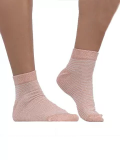 Media Corta Rayada Lurex S/Costura (143309) - comprar online